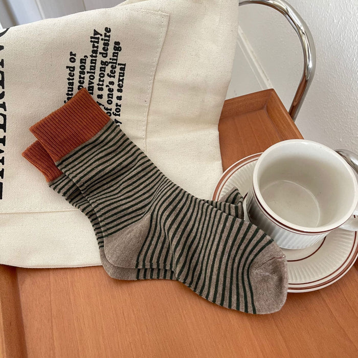 Wholesale Stacked socks, striped socks, college style tube socks