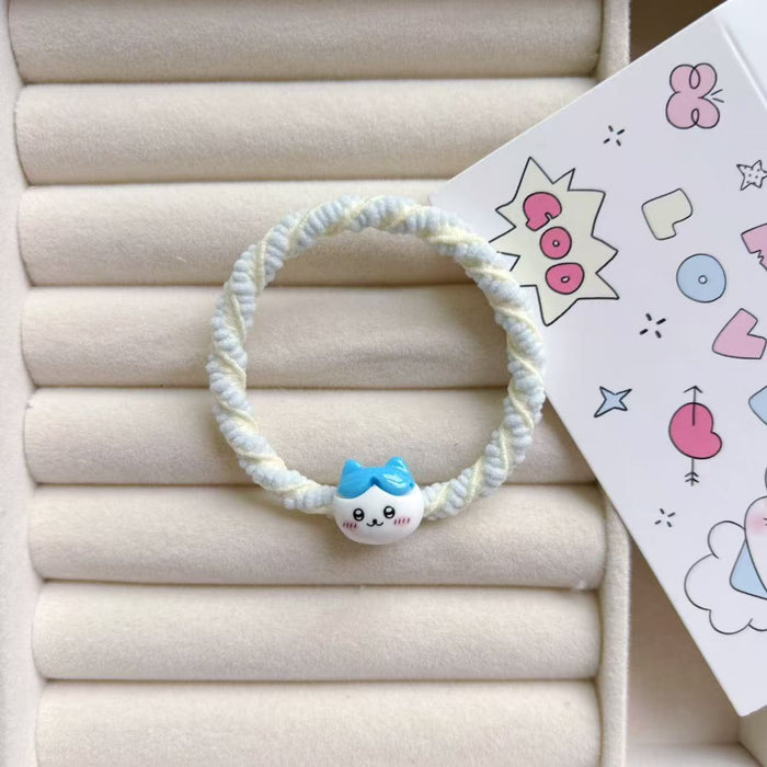 Wholesale Cartoon Cute Hair Rope Sweet Ins Girly Heart Hair Tie Couple  Student Hair Accessories