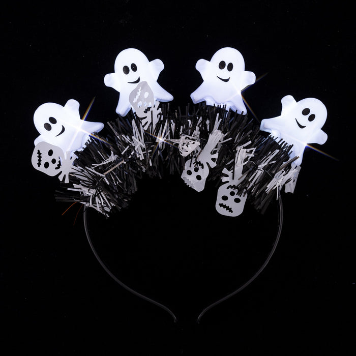 Wholesale Halloween Pumpkin Ghost Face PS Glow Hair Band JDC-HD-ChuanS001