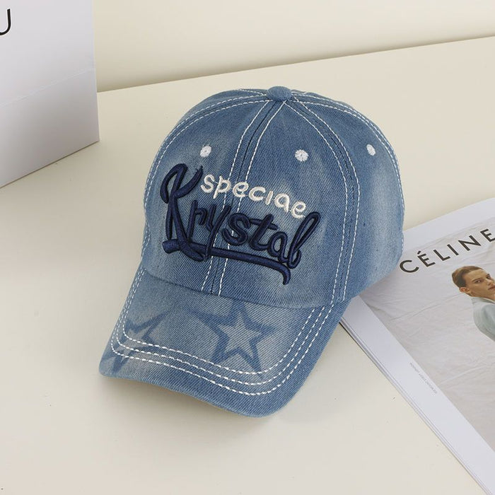 Wholesale Cowboy hat, casual duckbill hat, sun visor hat, embroidered letter versatile hat