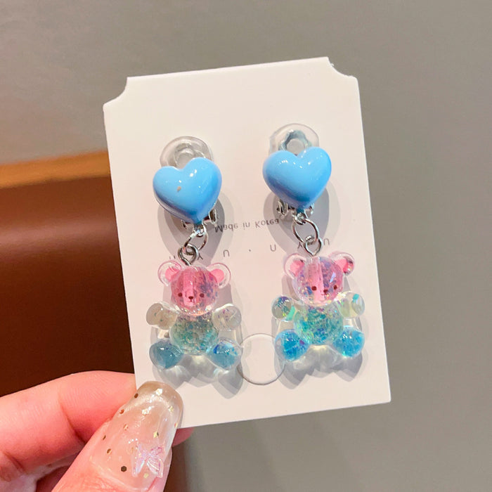 Wholesale Children' s Sweet Princess Jewelry Earrings