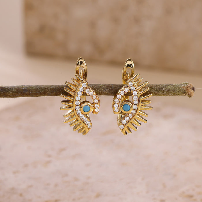 Wholesale Blue Eye Demon Eye Earrings,  Light Luxury Angel Eyes