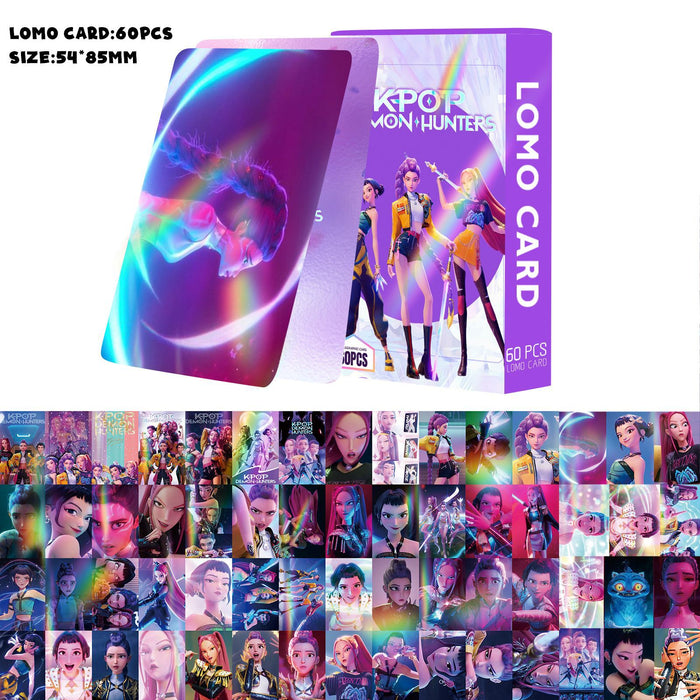 Wholesale 120pcs Laser flash card double-sided LOMO card anime peripheral