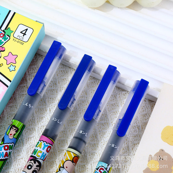 Wholesale 4pcs/set Cartoon Direct Liquid Ball Pen Quick-drying Needle Head Water Pen Student Super Cute Brush Pen