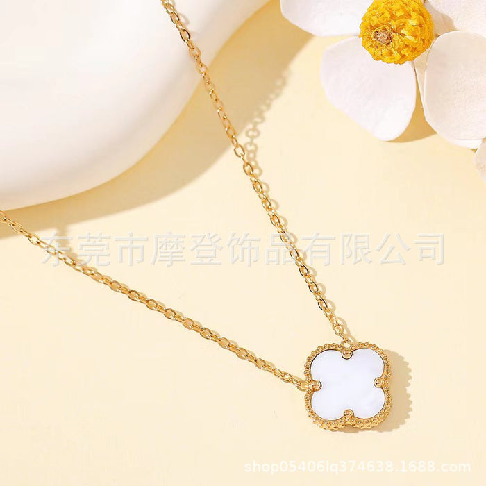 Wholesale Titanium Steel Wild Pendant Clavicle Chain JDC-NE-Modeng002