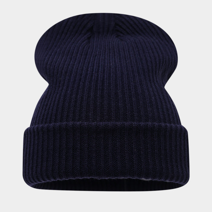 Wholesale Double-striped cuffed pullover warm knitted fashionhat