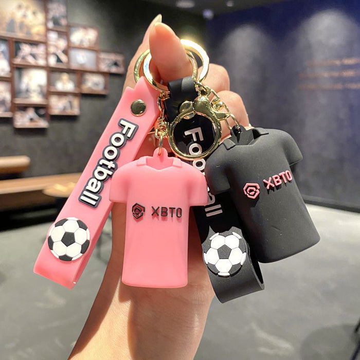 Wholesale Football jersey keychain,  cartoon doll,  school bag pendant,  car keychain