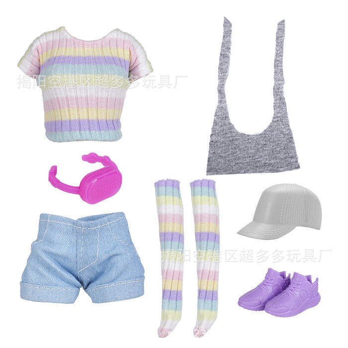 Wholesale 11 Inch 30cm Doll Running Dress Fashion Pants Socks