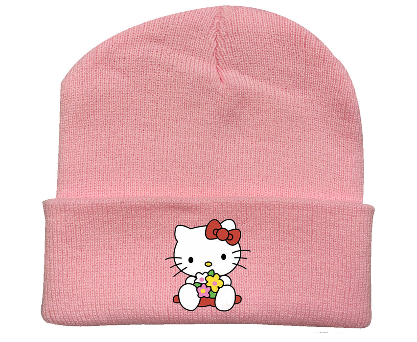 Wholesale  Knitted Hat Pattern Velvet Hat Curled Warm Protection Hat