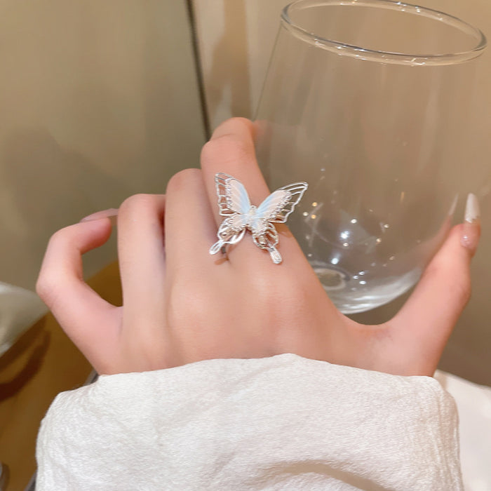 Wholesale Butterfly ring,  open index finger ring