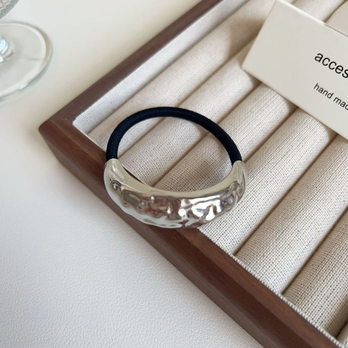 Wholesale Metal Cross Golden Head Rope Ball Head Rubber Hair Ring Hair Rope