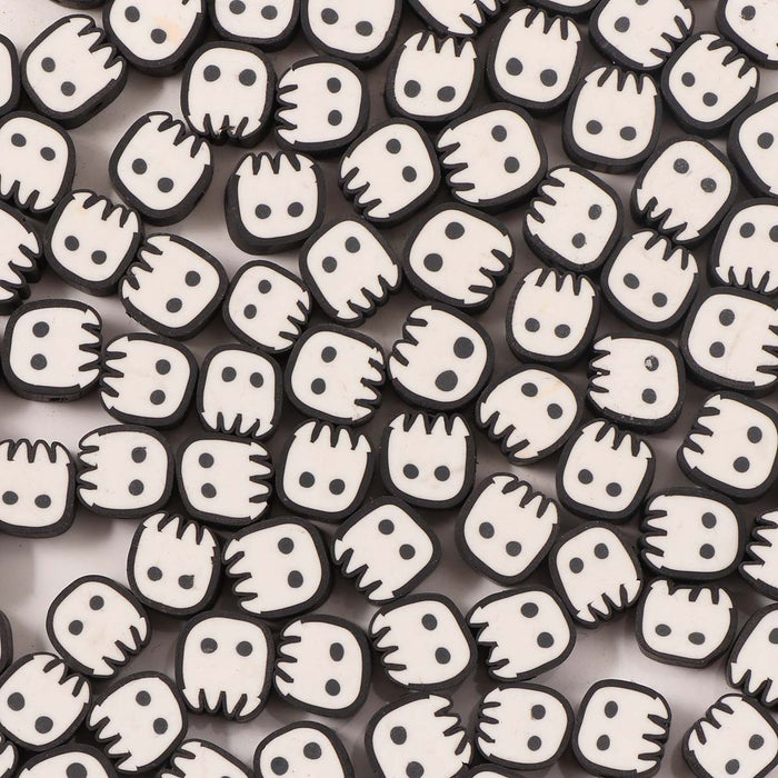 Wholesale 100PCS Polymer Clay Halloween Funny Cartoon Loose Beads JDC-BDS-LiuXia007