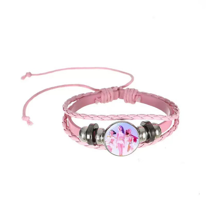 Wholesale K-POP Multi-layered Woven Beaded Bracelet