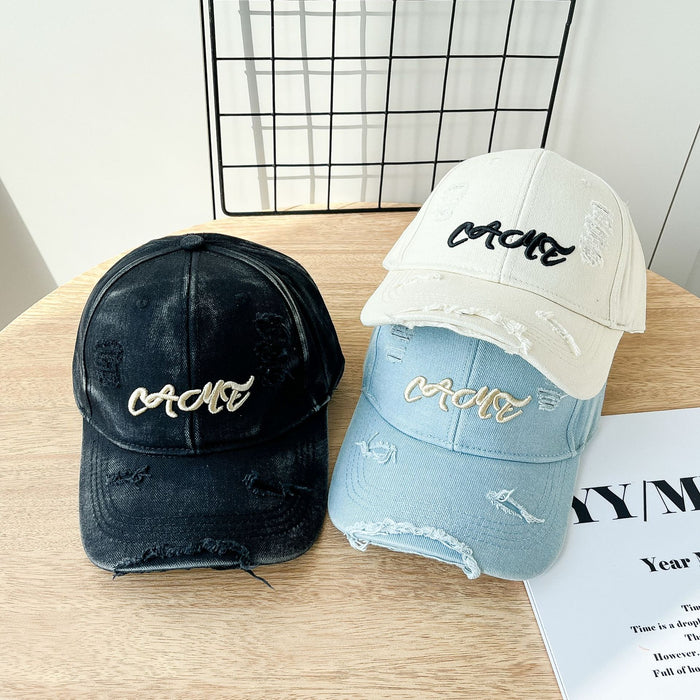 Wholesale Wide brimmed hood, cotton soft top baseball cap, sun protection and duckbill cap