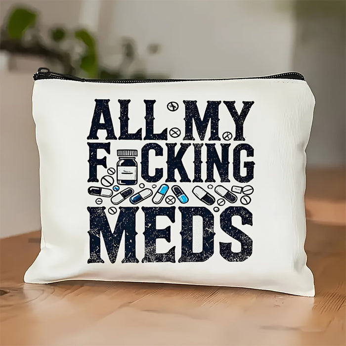 Wholesale Teacher' s printed canvas Makeup Bags