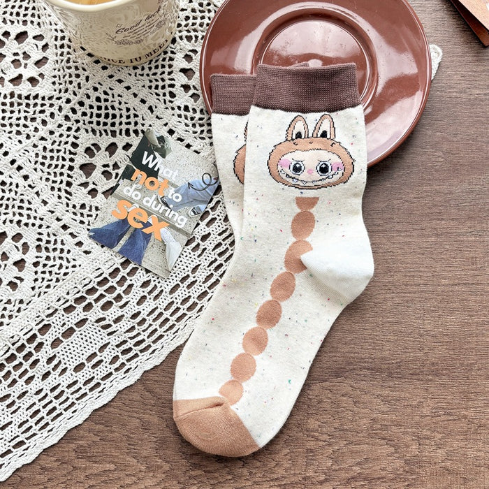 Wholesale Cartoon Socks Children Autumn/Winter Mid Tube Women's Socks Anime Cartoon Long Tube Men's Socks