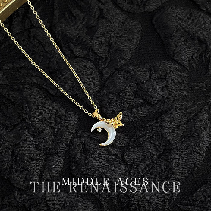 Wholesale Shell necklace, butterfly collarbone chain, vintage high-end accessory