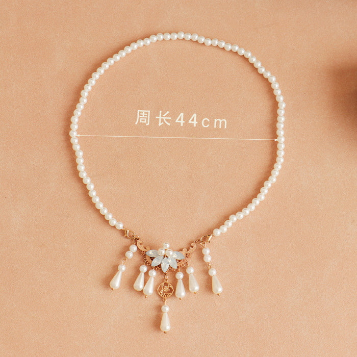 Wholesale Classical pendant jewelry, pearl necklace, women's retro style
