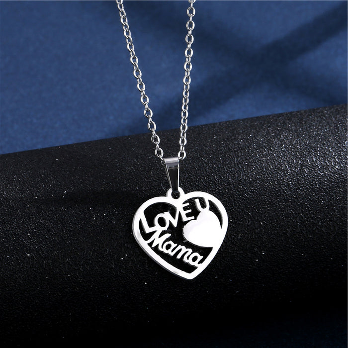 Wholesale stainless steel heart-shaped necklace JDC-NE-MingM005