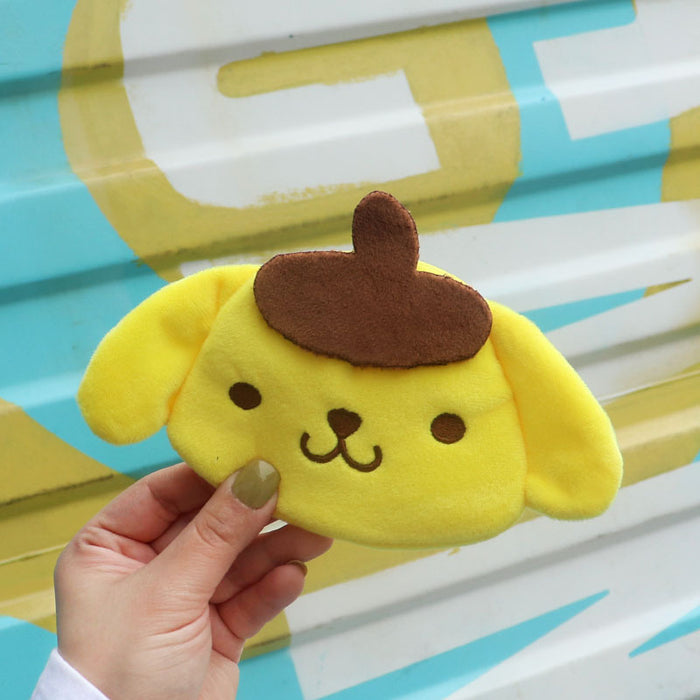 Wholesale Cute Cartoon Plush Dog Paw Coin Purse Pearl Bead Zipper Wallet With Keychain Multifunctional Card Holder Pouch Casual Party Gift
