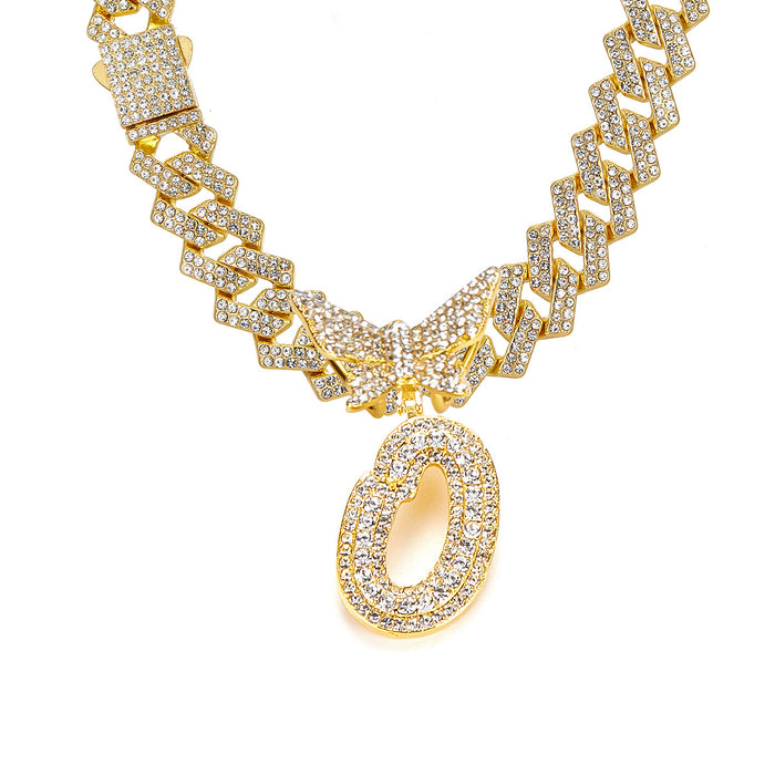 Wholesale Alloy rhinestone pendant necklace