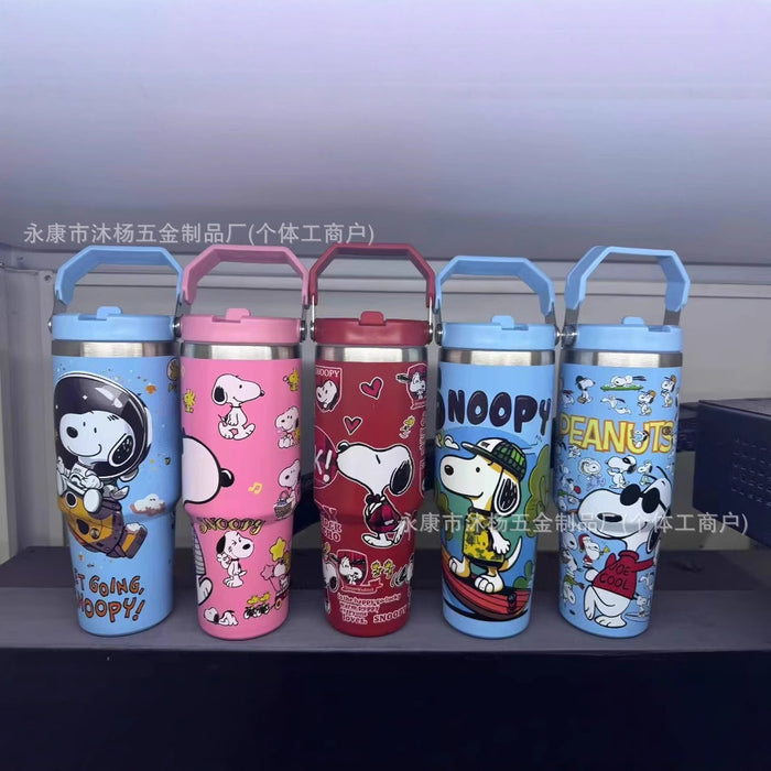 Wholesale Cartoon Stainless Steel Double-Drink Large-Capacity Insulated Cup for Car Use,  Single-Drink and Double-Drink Portable Cup,  Ice Cup