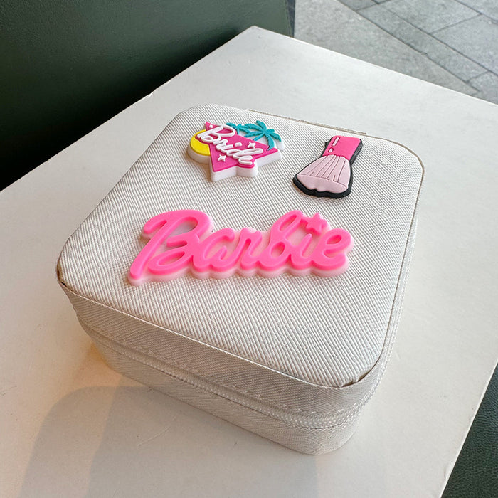 Wholesale Portable letter  Jewelry Box ins style sweet cute travel stud earrings necklace jewelry storage box