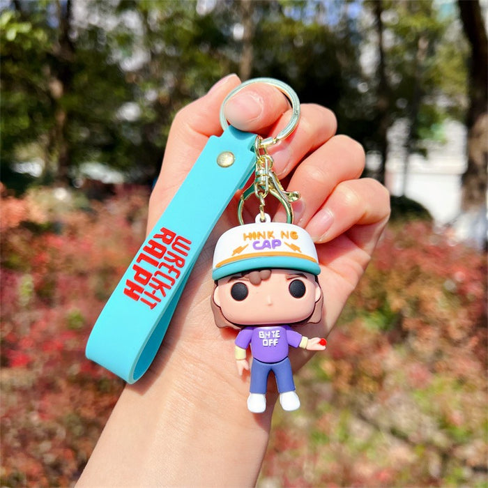 Wholesale Creative Cartoon Silicone Keychain JDC-KC-JinB030