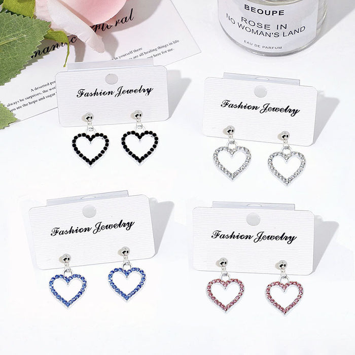 Wholesale Alloy Openwork Heart Earrings