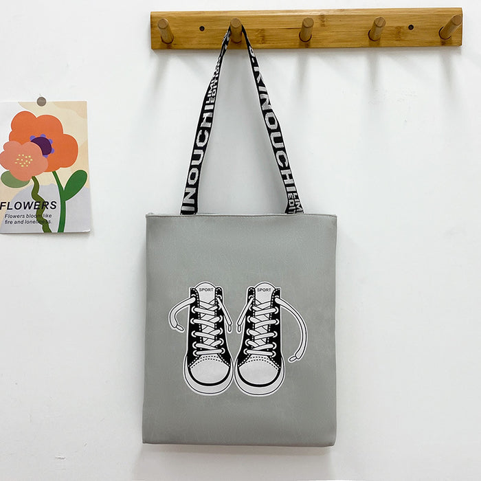 Wholesale Niche fashion printed shopping bag, one shoulder crossbody handbag