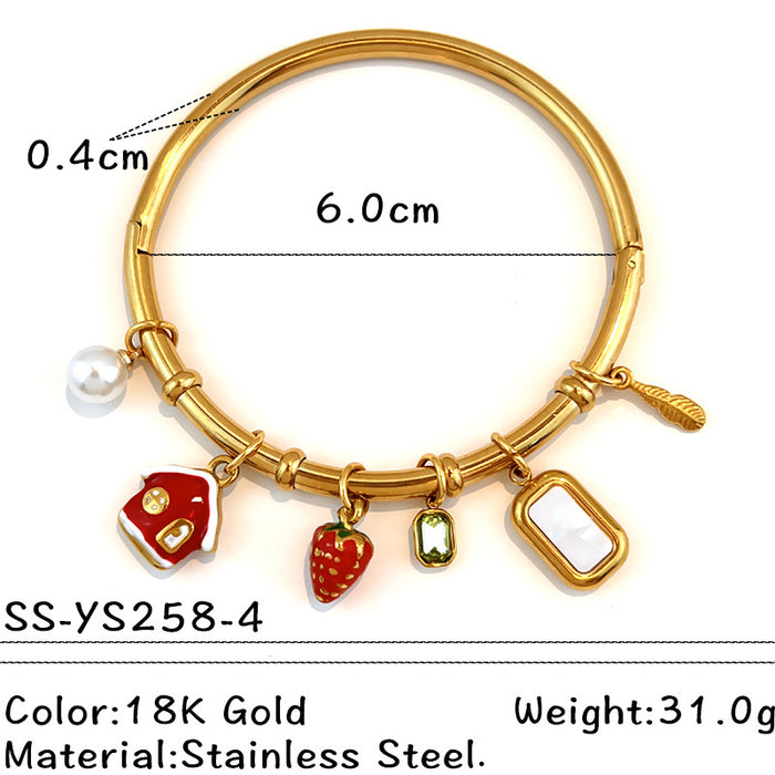 Wholesale stainless steel open cuff stackable bracelet