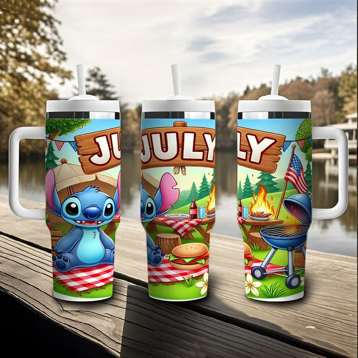 Wholesale Tumbler Cute Cartoon Pattern 40OZ Stainless Steel Car Ice Bullies Cup