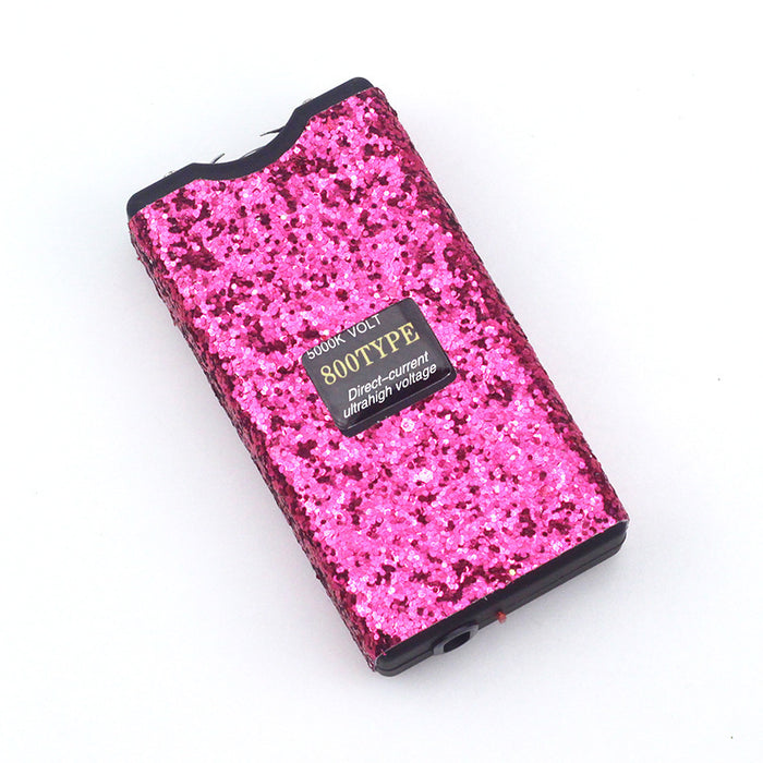 Wholesale Sequin Electric Multi-function Flashlight Plastic Keychain JDC-KC-TouMS023