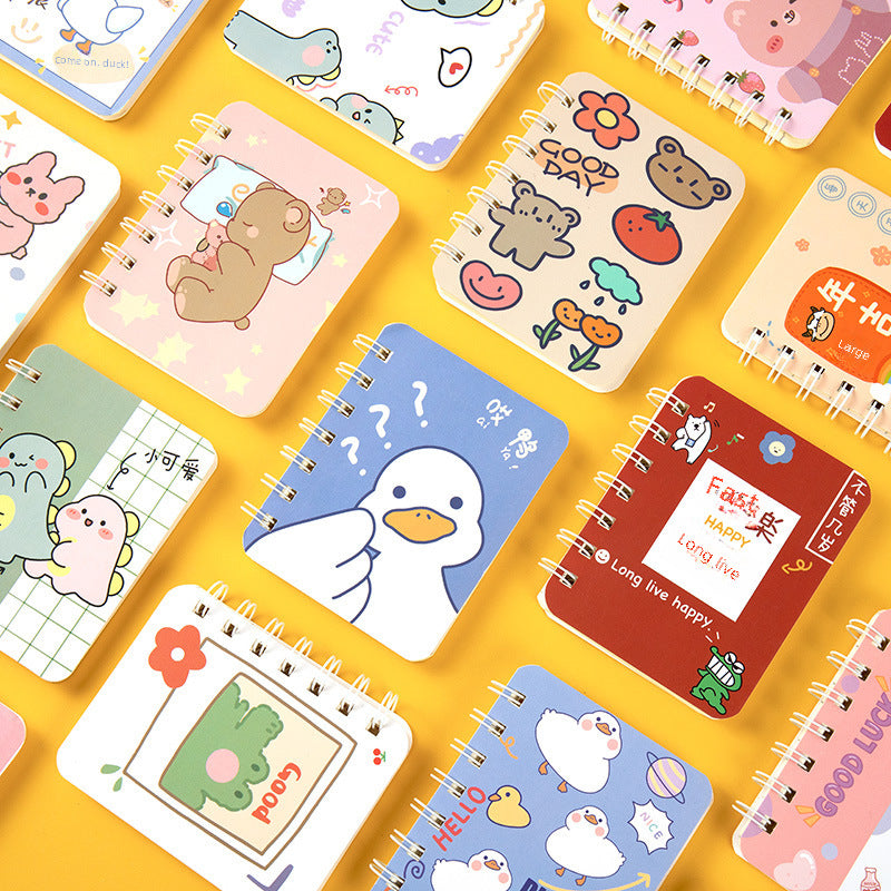 Wholesale 5pcs Creative coil cartoon mini learning notebook ...