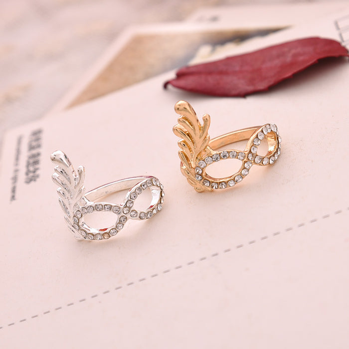 Wholesale Diamond Simple Alloy Mask Ring JDC-RS-QingH005