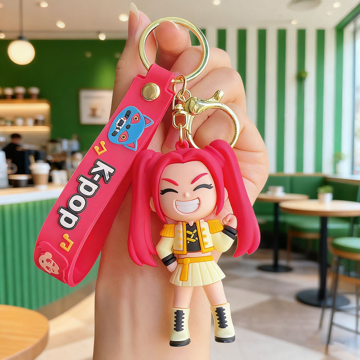 Wholesale KPOP Cute Cartoon Character Silicone Keychains