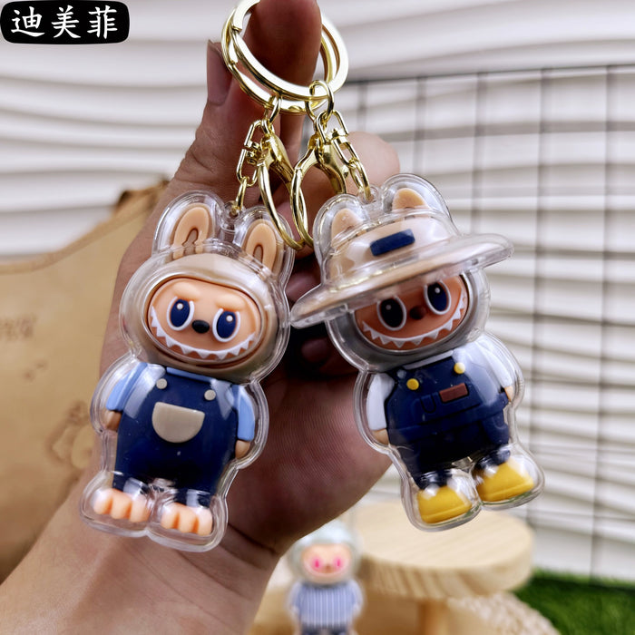 Wholesale Creative Acrylic Cartoon Cute Keychain Popular Children' s Gift Small Pendant Doll