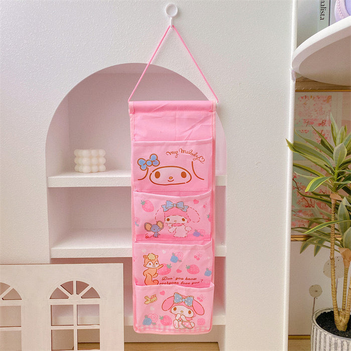 Wholesale Cartoon hanging bag storage wall hanging bag ugly fish dormitory sundries storage bag