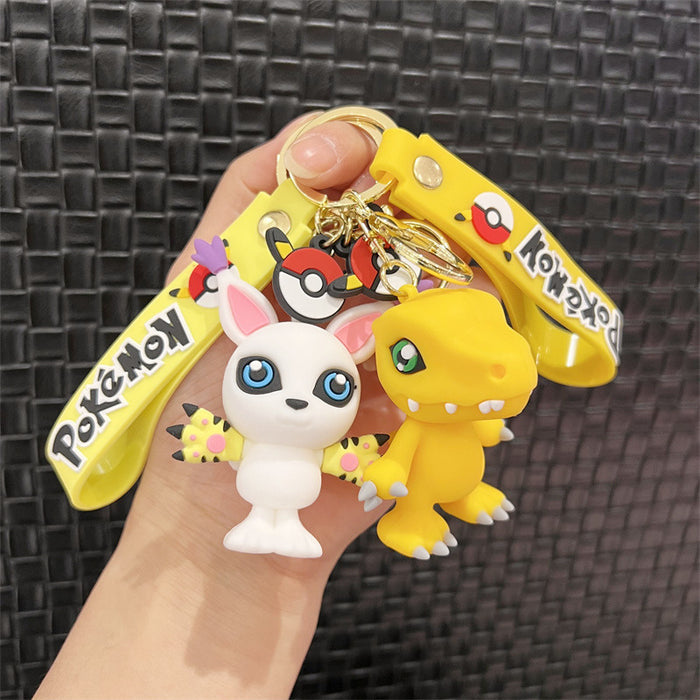 Wholesale Cartoon Cute Silicone Keychains JDC-KC-JinB023