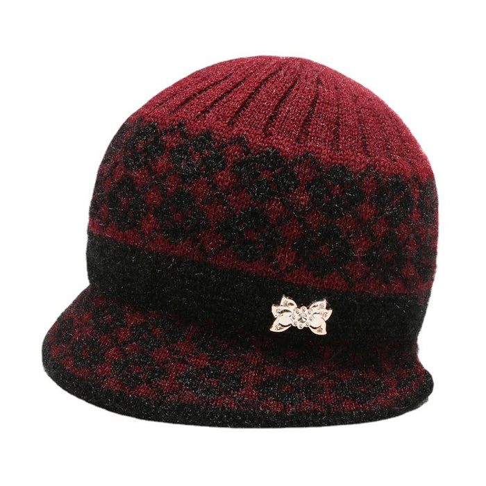 Wholesale Autumn and winter middle-aged hat female winter wool hat mother hat winter