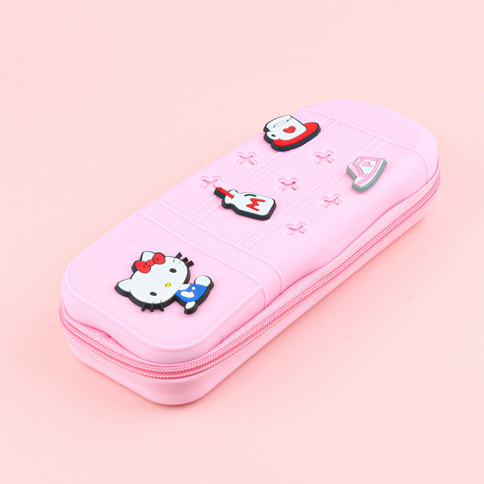 Wholesale Cute Cartoon Silicone Pencil Case DIY Creative Students Stationery Organizer Bag MOQ≥10