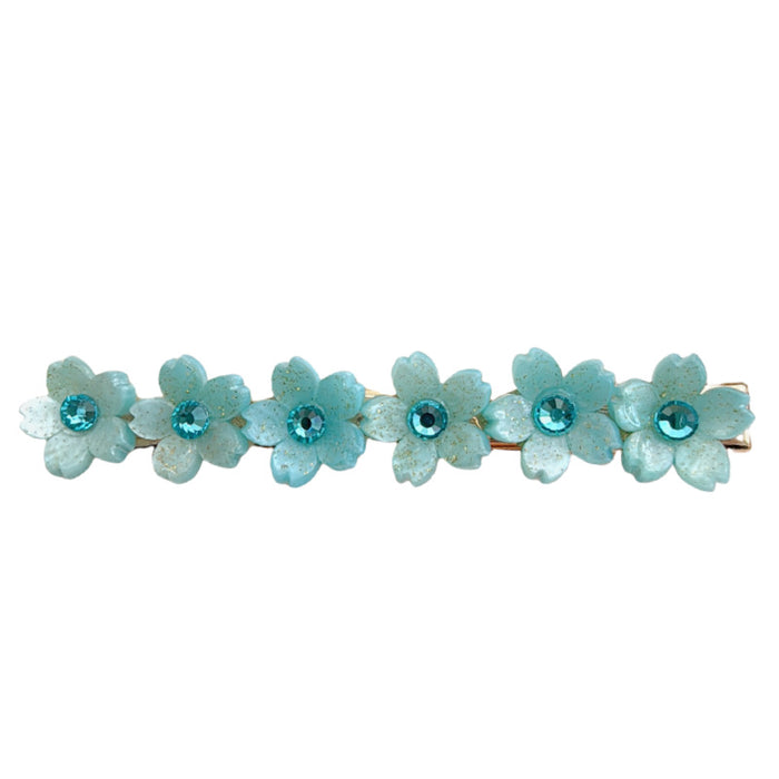 Wholesale Flower studded diamond side clip bangs clip straight clip pearl hairpin hair accessory