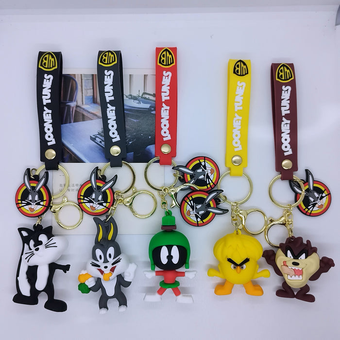 Wholesale cartoon doll rabbit  key chain pendant bag car key chain accessories gift