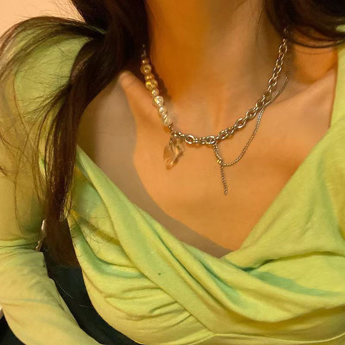 Wholesale Pearl Love Necklaces JDC-NE-yihao013