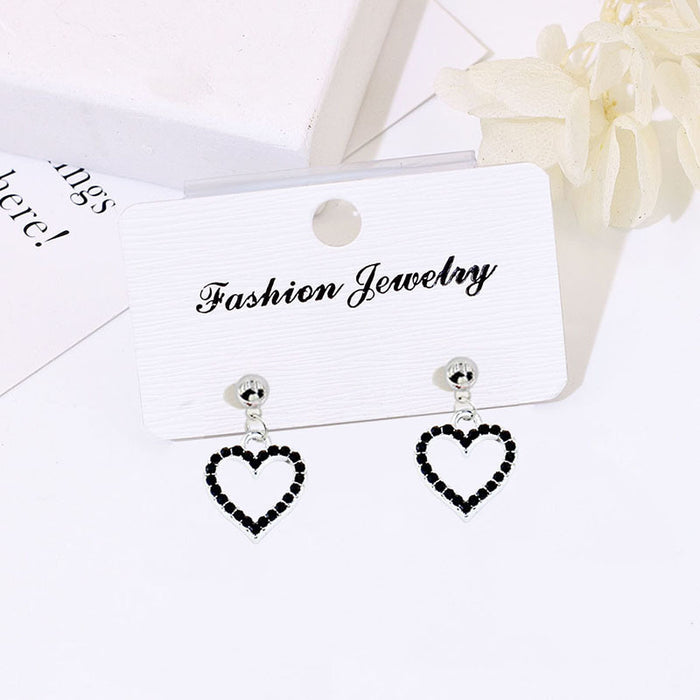 Wholesale Alloy Openwork Heart Earrings