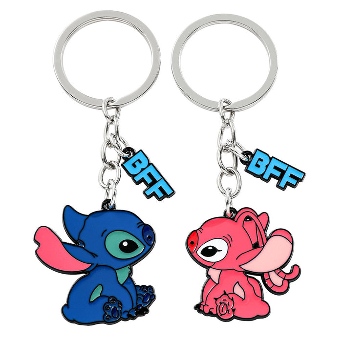 Wholesale Anime Halloween Stitch Keychain Alloy Pendant Fashion Cartoon Accessories Ornaments JDC-KC-BS005