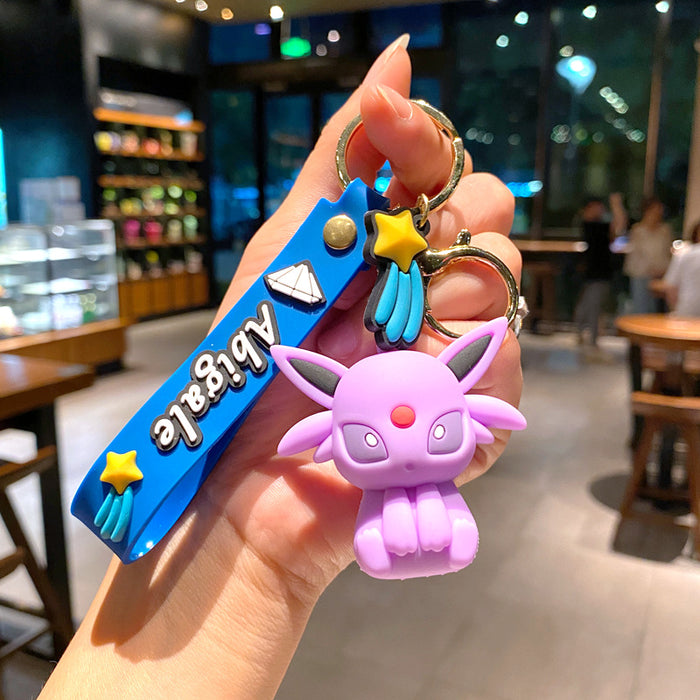 Wholesale Creative keychain cartoon figurine car keychain couple bag pendant