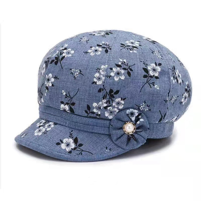Wholesale Spring and Autumn Middle-aged and Elderly People's Hat Women's Thin Mother's Cloth Hat Grandma's Peaked Cap Elderly People's Casual Sunscreen Sunshade Hat