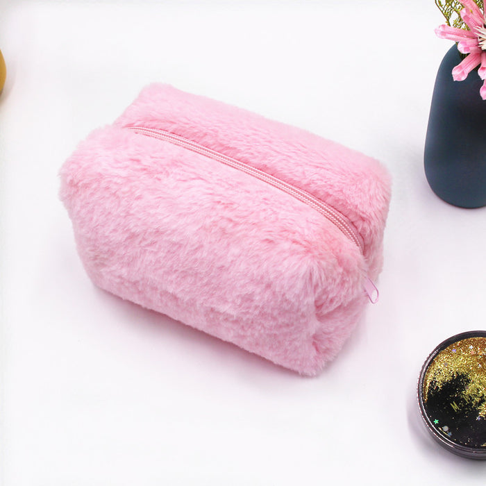 Wholesale Macaron Plush Handbag Portable Makeup Bag Pencil Case JDC-CB-AYM001