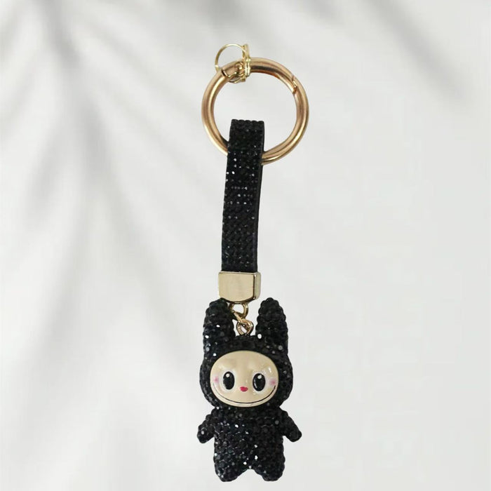 Wholesale Diamond-Encrusted Clay Doll, Bag, Mobile Phone Keychain Pendant Doll